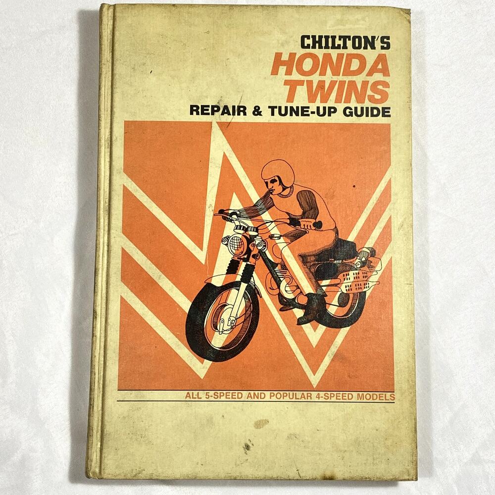 Chilton's Repair and Tune-Up Guide Honda Twins Motorcycle Service Manual Book